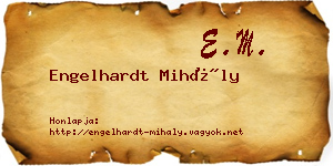 Engelhardt Mihály névjegykártya
