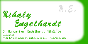 mihaly engelhardt business card